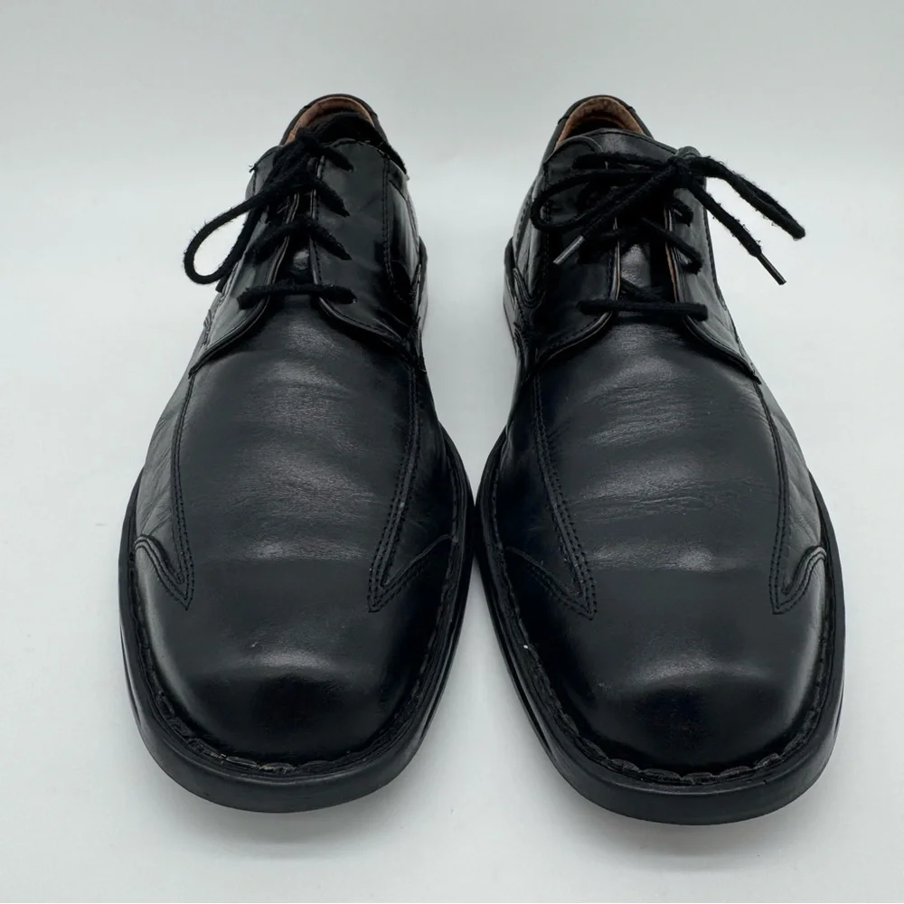 Josef Seibel Douglas Black Leather Oxford Size 45/11-11.5